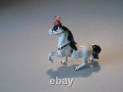 Vintage 1955 Miniature Hagen Renaker Circus Horse With Red Plume