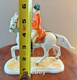Vintage 1958 Goebel Lipizzan Stallion and Rider Porcelain Figurine GF138 Germany