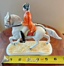 Vintage 1958 Goebel Lipizzan Stallion and Rider Porcelain Figurine GF138 Germany