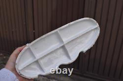 Vintage 1960 porcelain coach carriage statue 4 horses princess