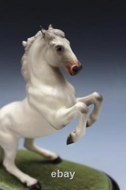 Vintage 1960's San Dimas Hagen Renaker Ceramic Lipizzaner Horse Sculpture 6