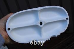 Vintage 1970 porcelain coach horses princess statue sculpture