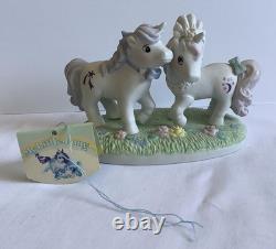 Vintage 1985 My Little Pony Wedding Prance Hasbro G1 Porcelain Figurine with Tag