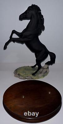 Vintage 1987 Fred Stone 185/3500 The Black Stallion Returns Figurine withBase