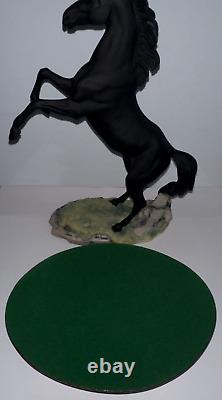 Vintage 1987 Fred Stone 185/3500 The Black Stallion Returns Figurine withBase