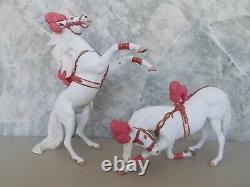 Vintage 1996 Breyer LE Circus Ponies in Costume Fine Porcelain Kathleen Moody