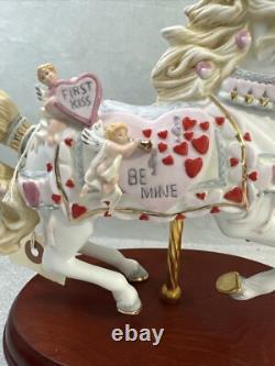 Vintage 2002 LENOX Valentines The Sweathearts Carousel Horse Love