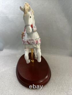 Vintage 2002 LENOX Valentines The Sweathearts Carousel Horse Love