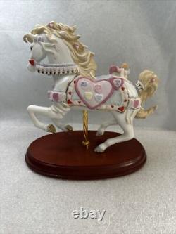 Vintage 2002 LENOX Valentines The Sweathearts Carousel Horse Love