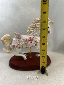 Vintage 2002 LENOX Valentines The Sweathearts Carousel Horse Love