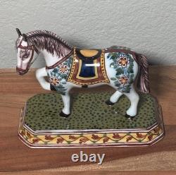 Vintage'86 Royal Tichelaar Makkum Delft Polychrome Horse Figurine Dutch Holland Vintage'86 Royal Tichelaar Makkum Delft Polychrome Horse Figurine Dutch Holland