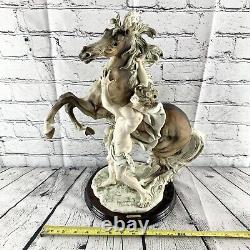 Vintage 90s Limited Edition Giuseppe Armani Freedom Man and Horse Figurine 18