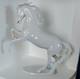 Vintage Ak Kaiser Porcelain Rearing Stallion Horse Figurine Meteor 380 W Germany