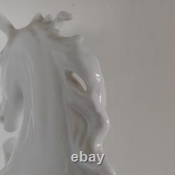Vintage AK Kaiser Porcelain Rearing Stallion Horse Figurine Meteor 380 W Germany
