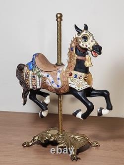 Vintage American Porcelain Carousel by Tobin Fraley Signed Numbered 7336/9500