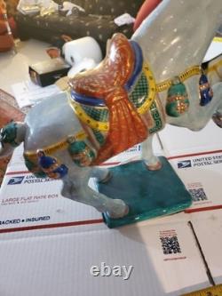 Vintage Andrea by Sadek Horse figurine porcelain carousel