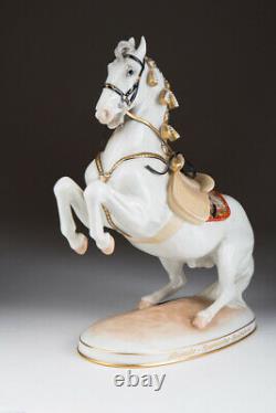 Vintage Antique Austria Original Porcelain figurine horse AUGARTEN Marked 21.5cm