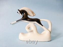 Vintage Art deco porcelain horse figurine, running horse