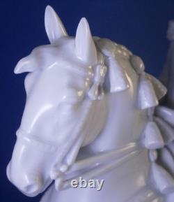 Vintage Augarten Porcelain Lipizzan Stallion Horse Rider Figurine Figure Vienna