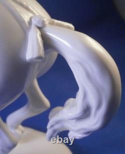 Vintage Augarten Porcelain Lipizzan Stallion Horse Rider Figurine Figure Vienna