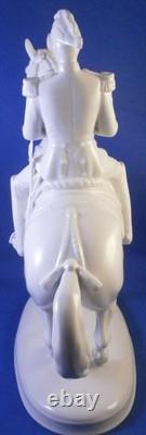 Vintage Augarten Porcelain Lipizzan Stallion Horse Rider Figurine Figure Vienna