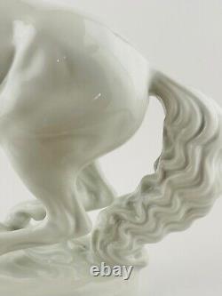 Vintage Augarten Vienna Porcelain Horse Figurine by Jarl S Handcrafted Porcelain