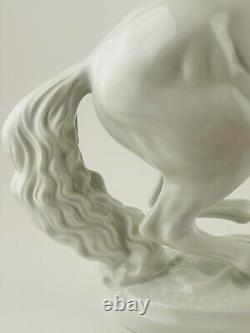 Vintage Augarten Vienna Porcelain Horse Figurine by Jarl S Handcrafted Porcelain