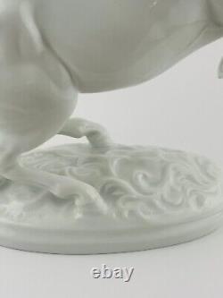 Vintage Augarten Vienna Porcelain Horse Figurine by Jarl S Handcrafted Porcelain