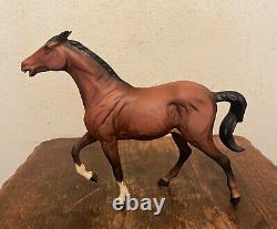 Vintage BESWICK Matte Brown Porcelain Horse Figurine Spirit of Fire England