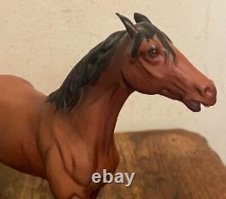 Vintage BESWICK Matte Brown Porcelain Horse Figurine Spirit of Fire England