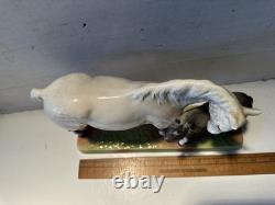 Vintage Beswick 2 Horse Figurine Dapple Gray Mare & Foal Colt 1811 Excellent