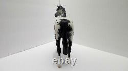 Vintage Beswick Black White Brown Spotted Appaloosa Horse Rare Beauty