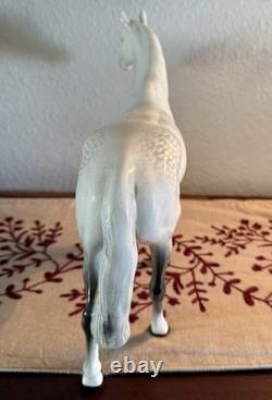 Vintage Beswick England Dapple Gray Horse Figurine 11.5 X 14 Excellent