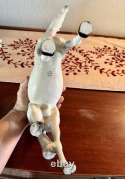 Vintage Beswick England Dapple Gray Horse Figurine 11.5 X 14 Excellent