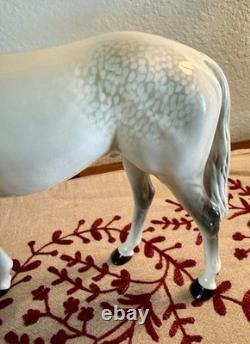 Vintage Beswick England Dapple Gray Horse Figurine 11.5 X 14 Excellent