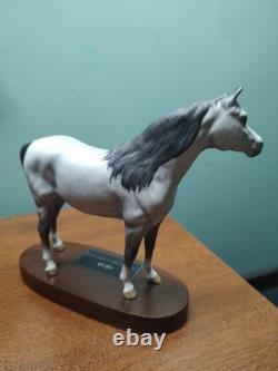 Vintage Beswick Horse Dapple Gray England Connoisseur Arab Bahram Stallion 8.25