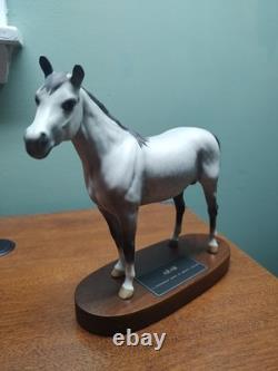 Vintage Beswick Horse Dapple Gray England Connoisseur Arab Bahram Stallion 8.25
