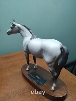 Vintage Beswick Horse Dapple Gray England Connoisseur Arab Bahram Stallion 8.25