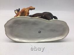 Vintage Beswick Mare And Foal Porcelain Horse Figurine