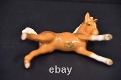 Vintage Beswick Palomino Horse Lot of 4 Porcelain Figurines Made in England