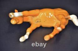 Vintage Beswick Palomino Horse Lot of 4 Porcelain Figurines Made in England