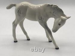 Vintage Beswick Porcelain Figurine Grey Horse Statue 6.5 MADE IN ENGLAND