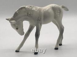 Vintage Beswick Porcelain Figurine Grey Horse Statue 6.5 MADE IN ENGLAND