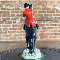 Vintage Beswick UK England Huntsman On Brown Rearing Horse Model #868