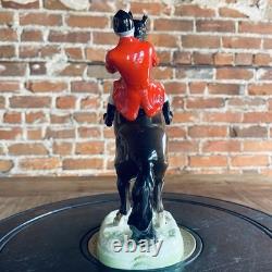 Vintage Beswick UK England Huntsman On Brown Rearing Horse Model #868
