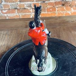 Vintage Beswick UK England Huntsman On Brown Rearing Horse Model #868