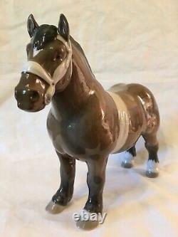 Vintage Bing & Grondahl Belgian Horse Stallion Statue #2234