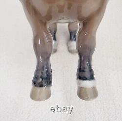 Vintage Bing & Grondahl Large Porcelain Belgian Stallion Horse Figurine #2234