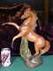 Vintage Bisque Porcelain Large 15+ Rearing Horse Figurine Statue Beauty