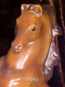 Vintage Bisque Porcelain LARGE 15+ REARING HORSE Figurine Statue BEAUTY